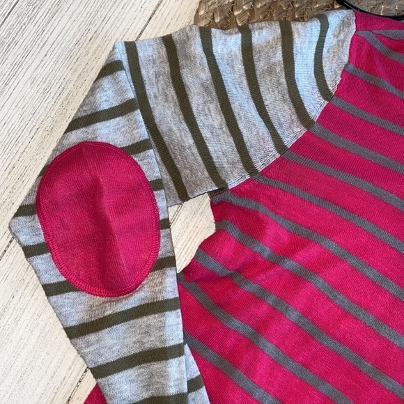 Halogen NWOT pink striped crewneck sweater size XS - Picture 4 of 4